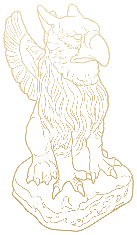 Godwin the Gargoyle in gold