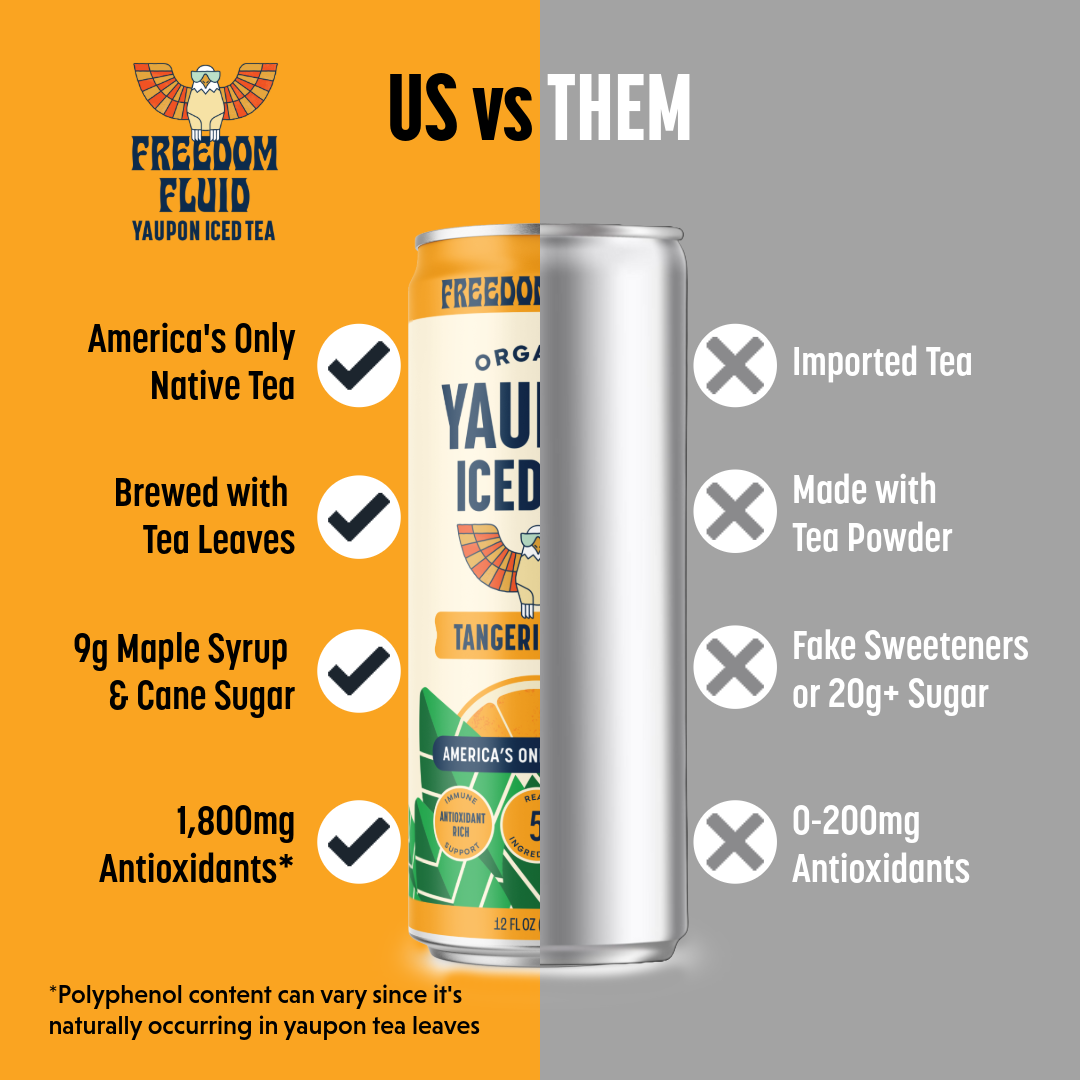 Tangerine Mint, Organic Yaupon Iced Tea