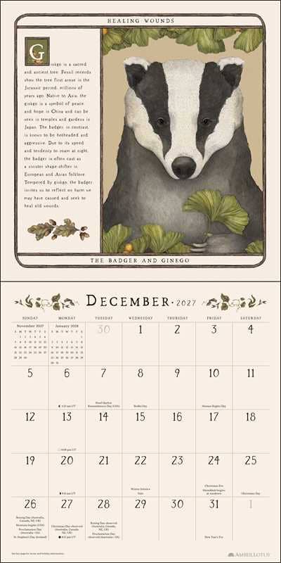 Woodland Wardens 2027 Wall Calendar by Jessica  Roux