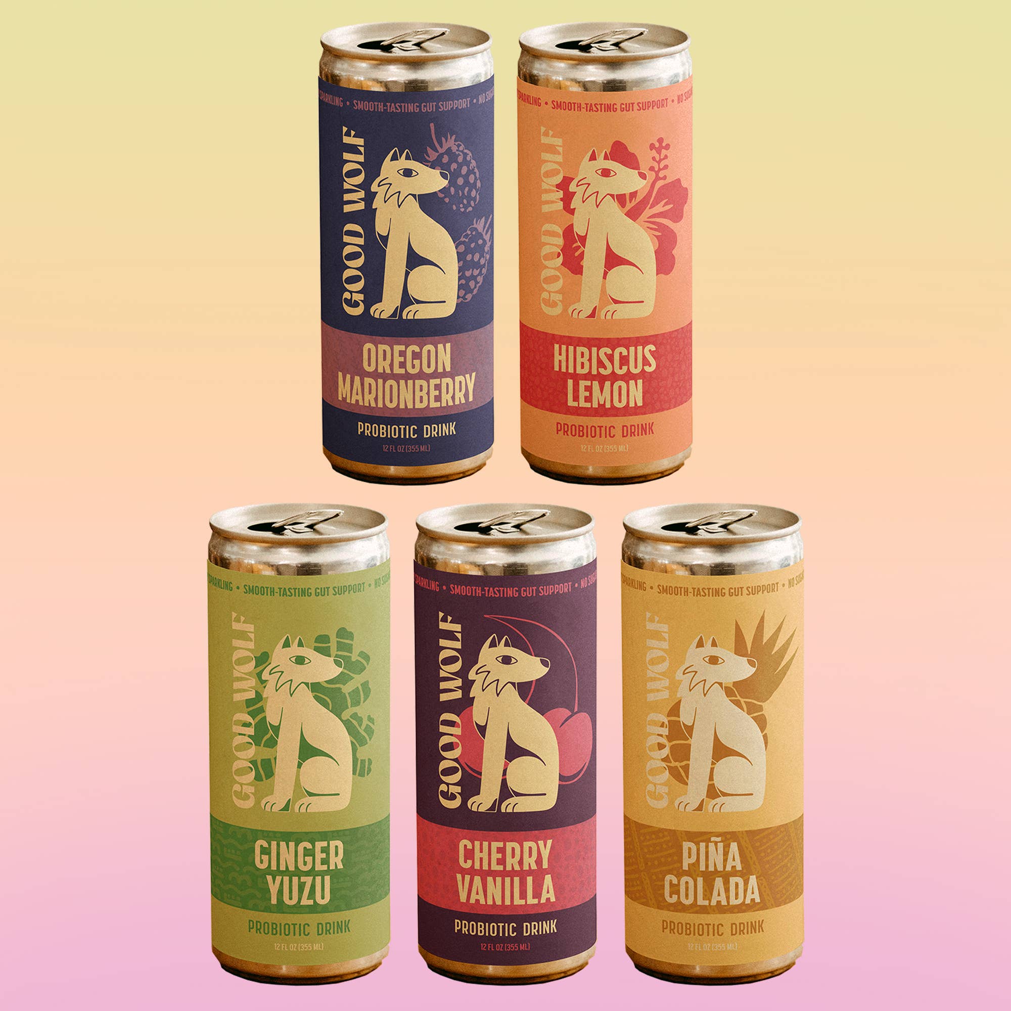 Probiotic Soda Variety Pack - No Added Sugar; Hand-Crafted