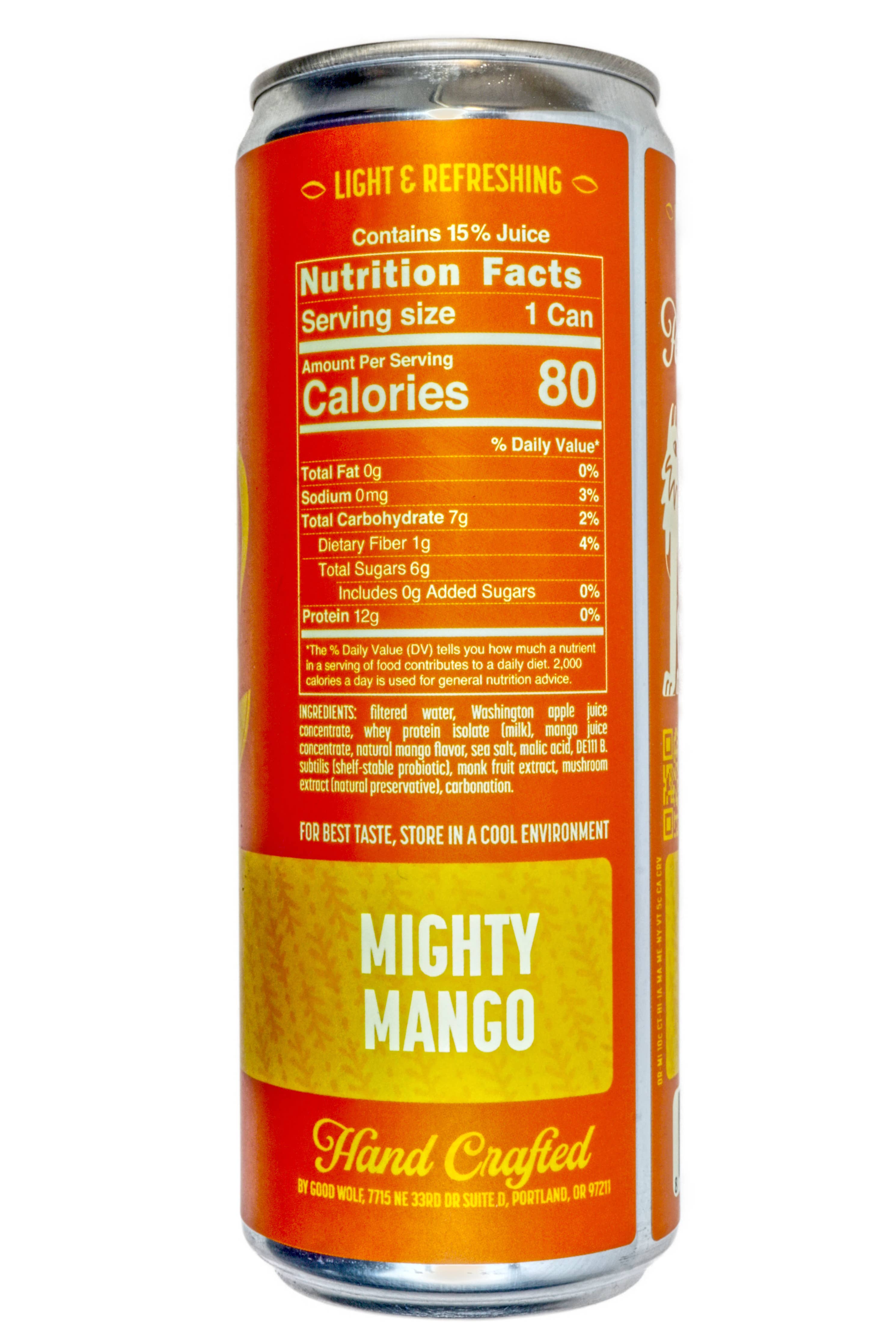 Mighty Mango Probiotic Protein Soda - No Added Sugar