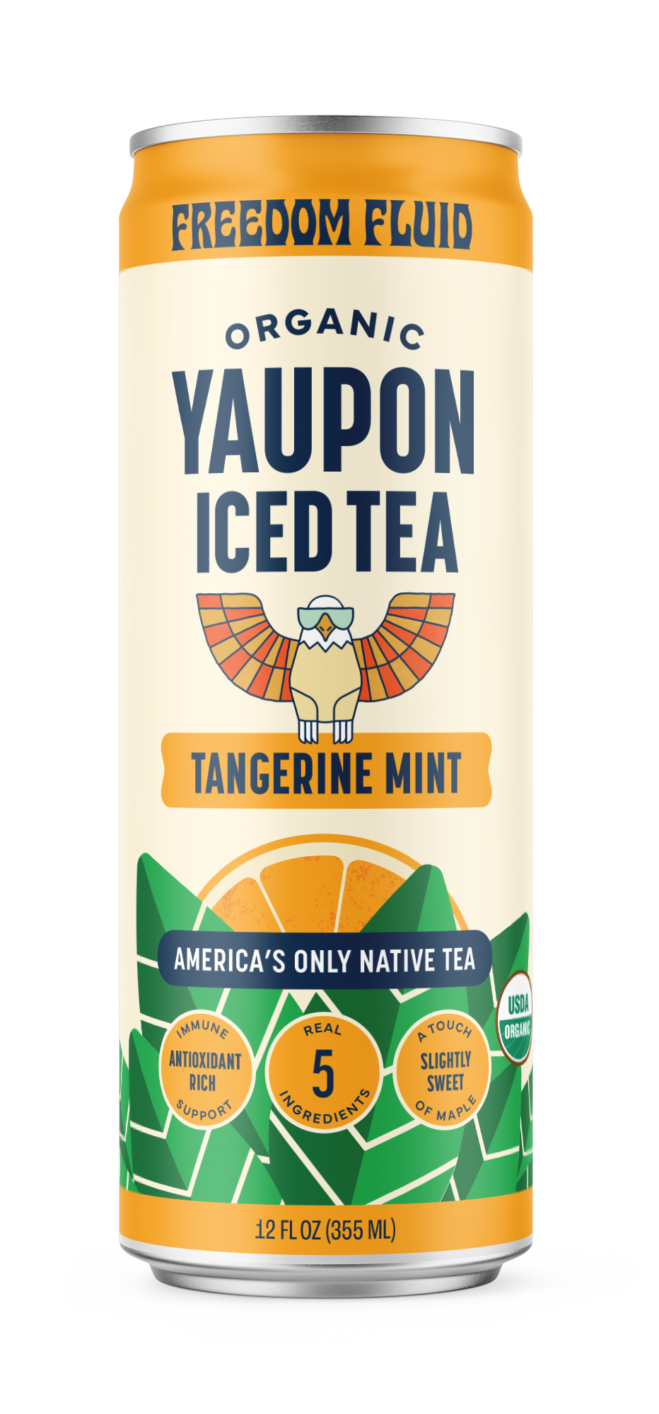 Tangerine Mint, Organic Yaupon Iced Tea