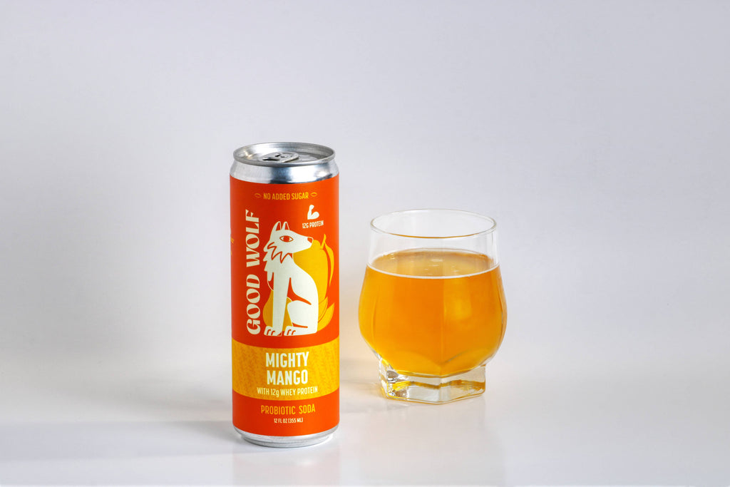 Mighty Mango Probiotic Protein Soda - No Added Sugar