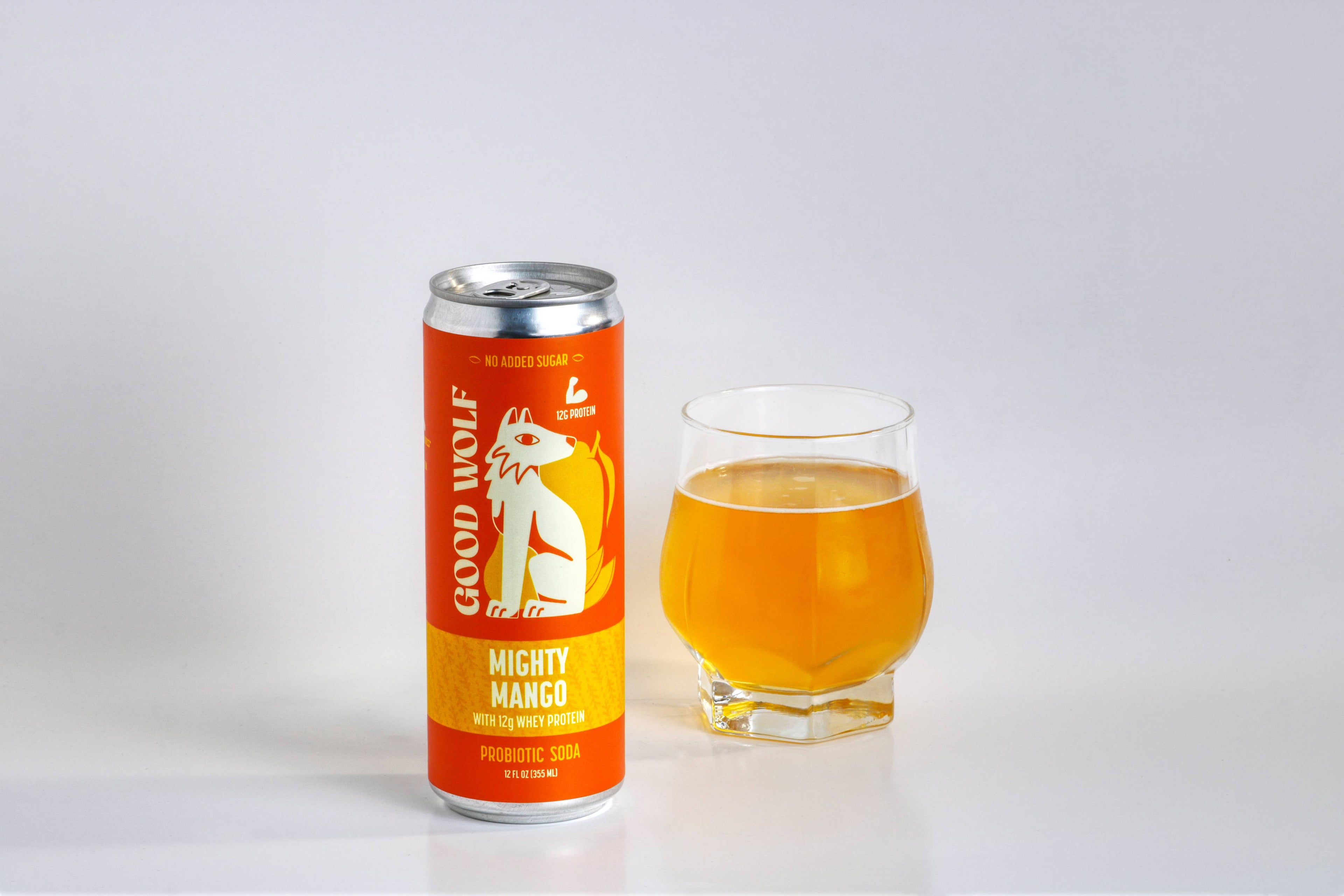 Mighty Mango Probiotic Protein Soda - No Added Sugar