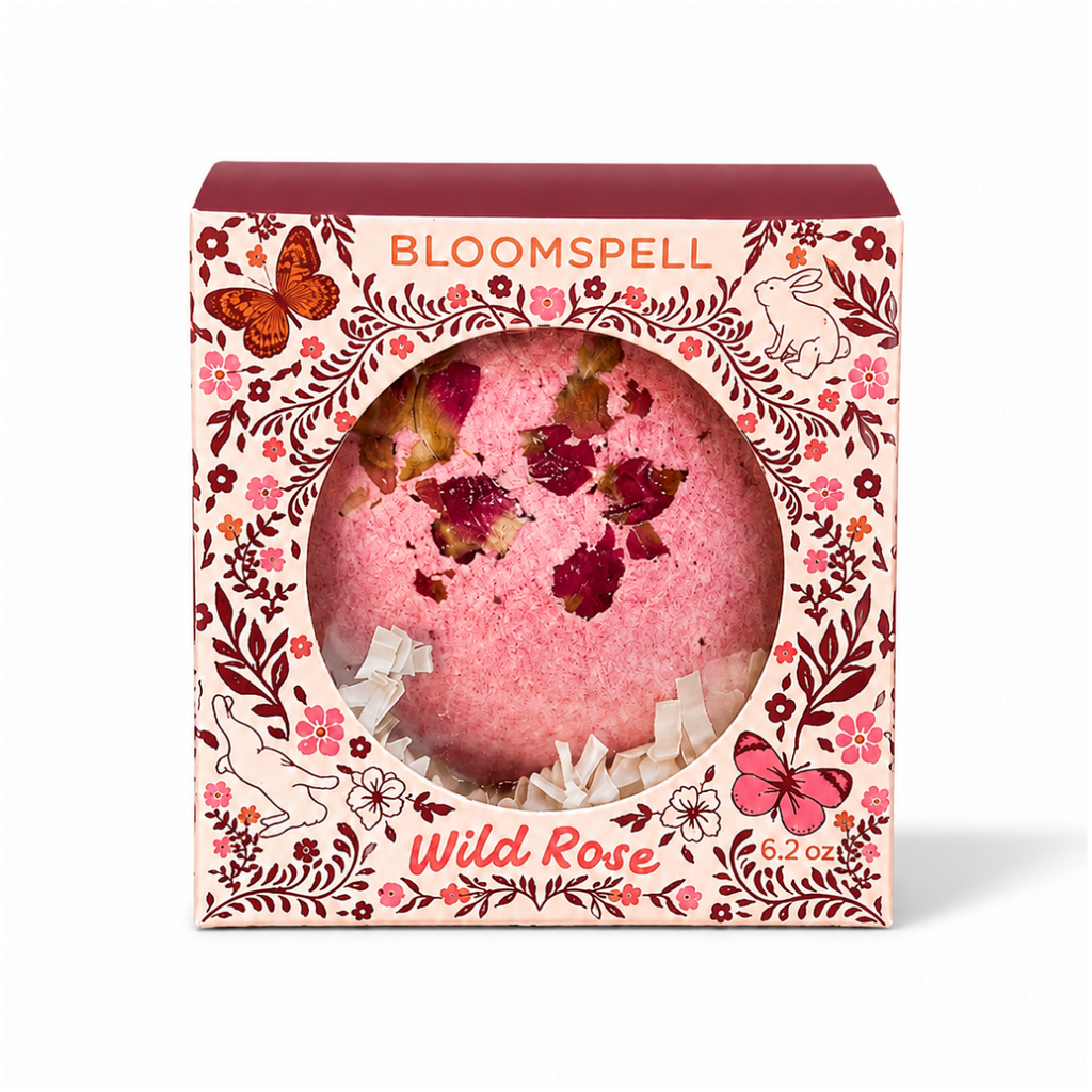 Bloomspell Bath Bomb in Wild Rose