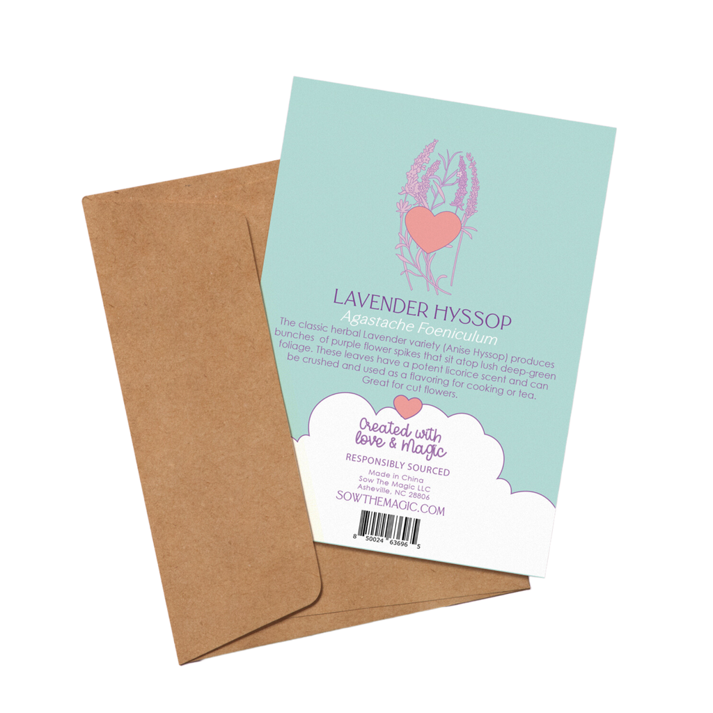Lavender Lovers Botanical Tarot Greeting Card
