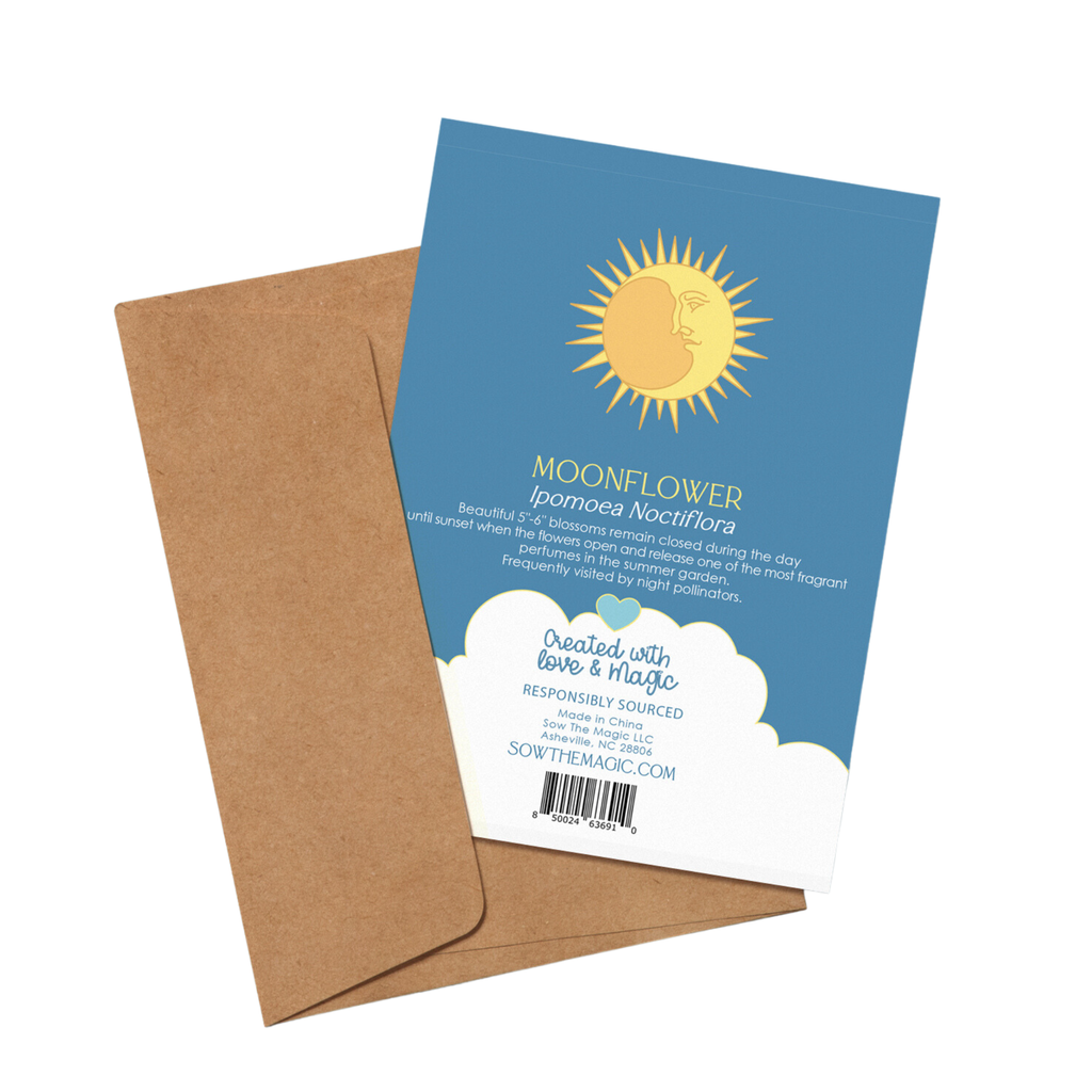 Moonflower Botanical Tarot Greeting Card