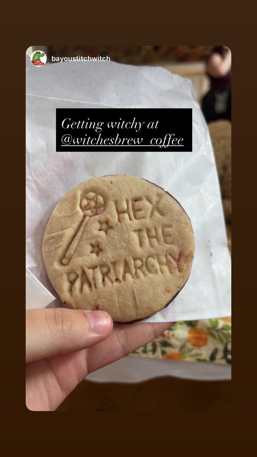 Hex the Patriarchy cookie at Midsummer Market
