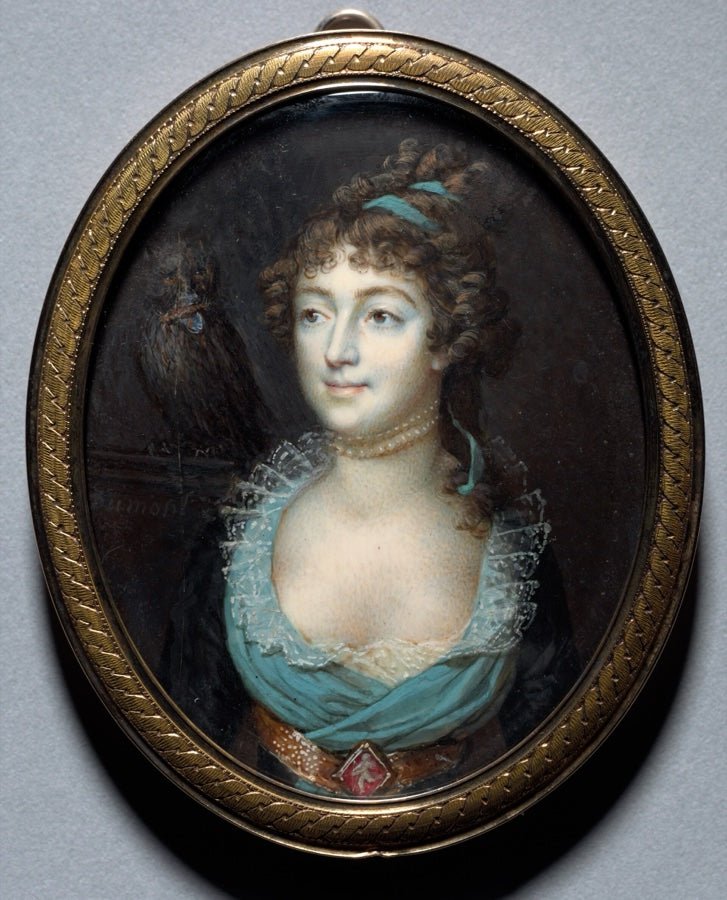 Miniature portrait of Marie Anne Lenormand by Francois Dumont