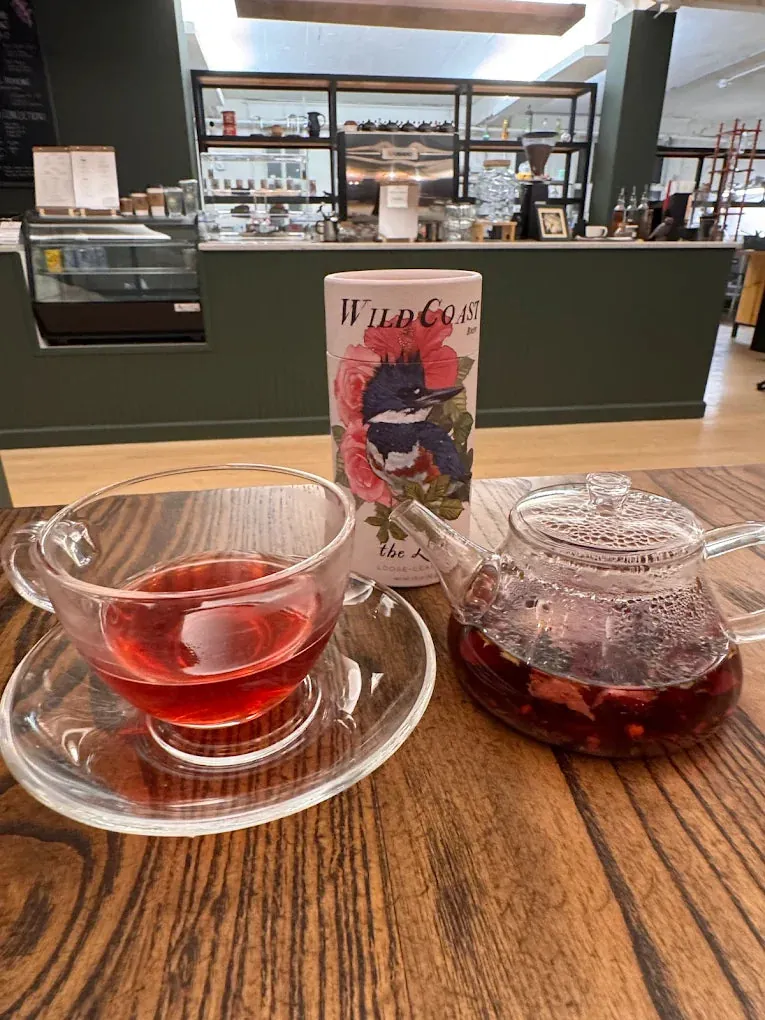 Loose leaf tea selection at Witches Brew Coffee Co., New Orleans