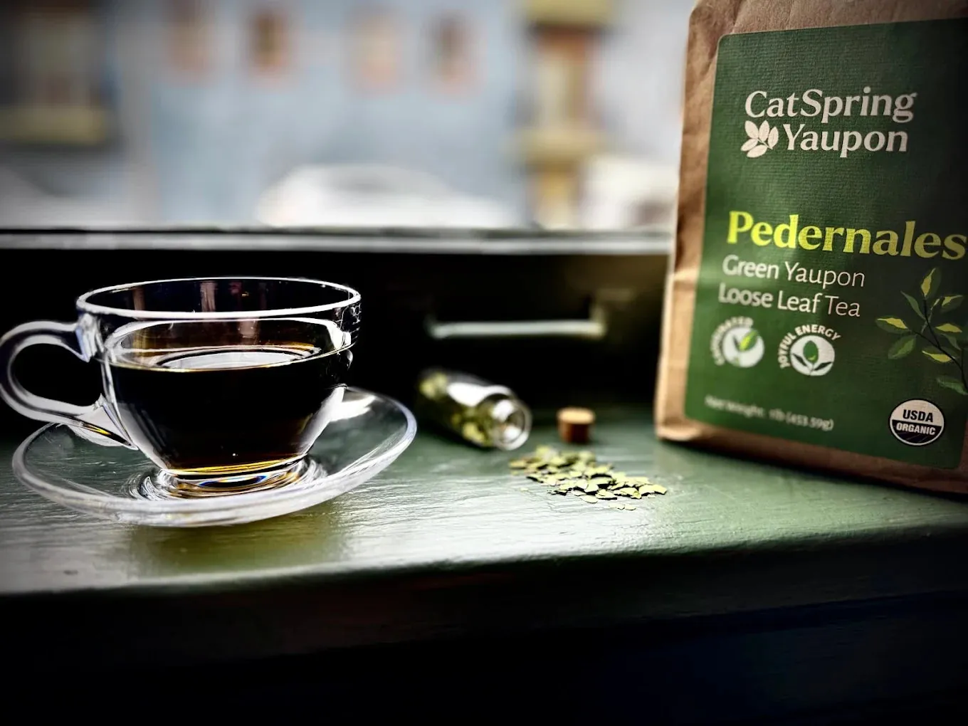 CatSpring Yaupon tea