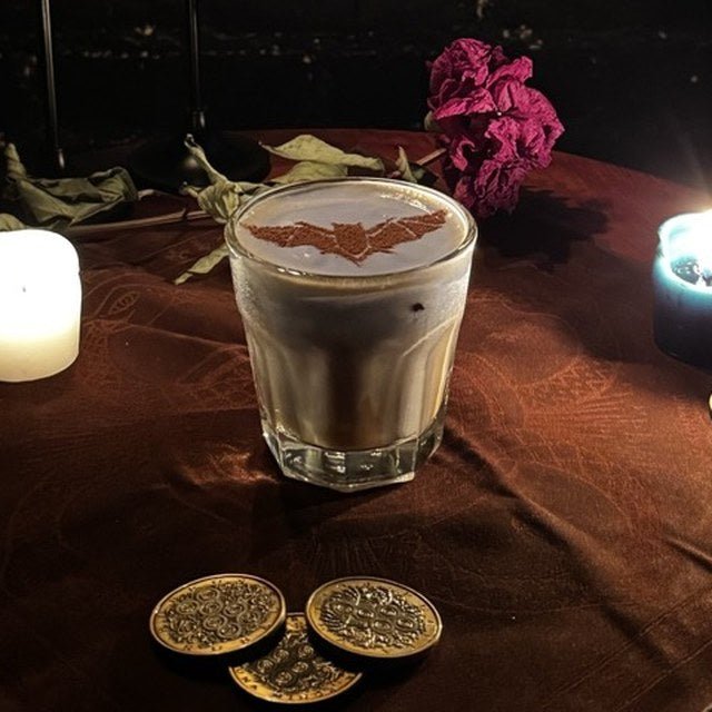 Shadow & Velvet by candlelight, cinnamon bat on the foam